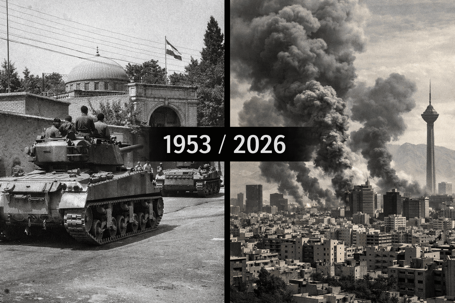 Trump bombardea Irán con el mismo lenguaje de libertad que usó la CIA en 1953 para derrocar a Mossadegh. La prensa mainstream fabrica consentimiento sin hacer las preguntas que importan. Un análisis de la vieja maquinaria que convierte las guerras en inevitables antes de que empiecen.